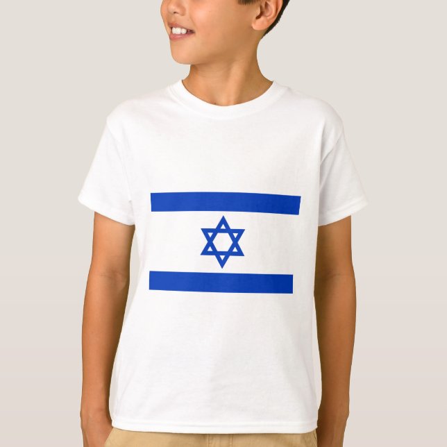 Camiseta bandeira de Israel (Frente)