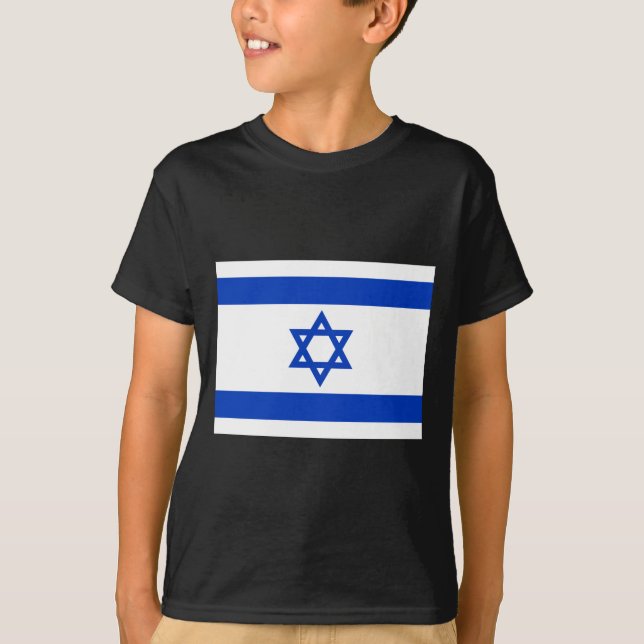 Camiseta bandeira de Israel (Frente)