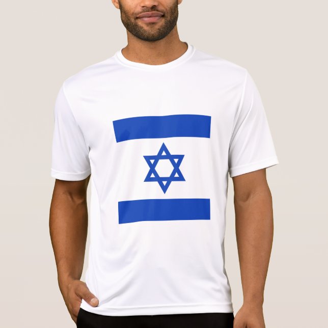 Camiseta bandeira de Israel (Frente)