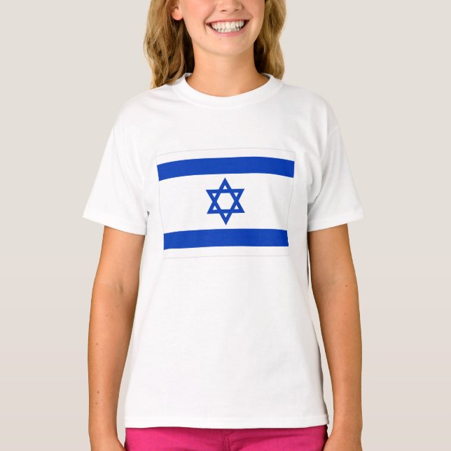 Camiseta bandeira de Israel (Frente)