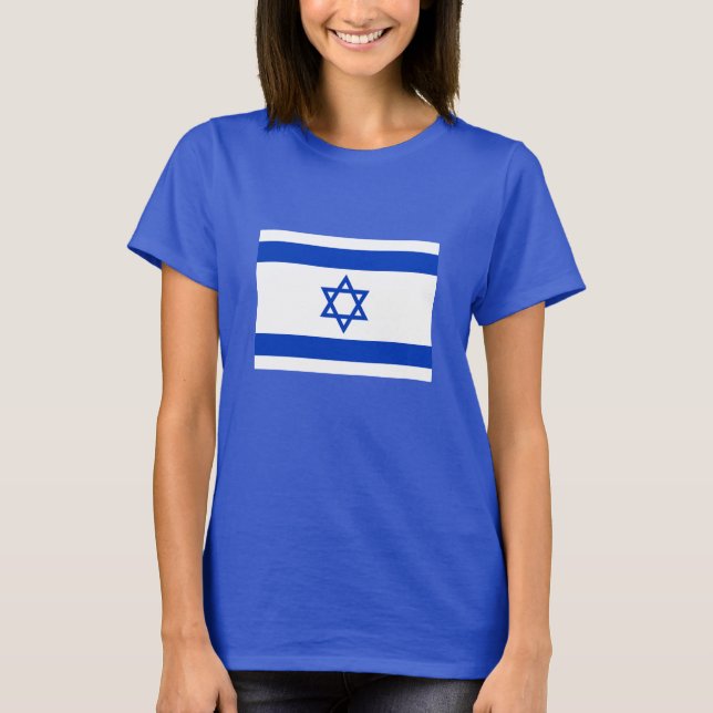 Camiseta Bandeira de Israel (Frente)