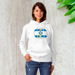 Camiseta Bandeira de Israel e Mapa Emblema Estrela de Davi