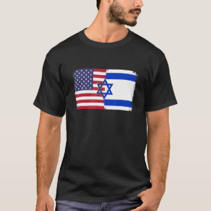 Camiseta bandeira de Israel EUA