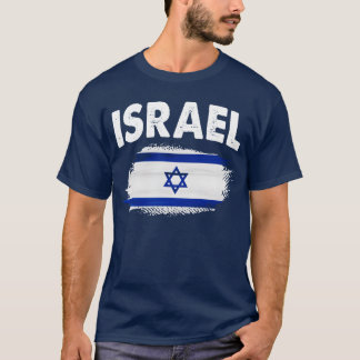 Camiseta Bandeira de Israel garota judia israelense
