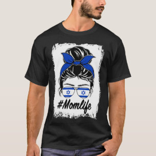 Camiseta Bandeira de Israel Mãe Israelense Coque Desarrumad