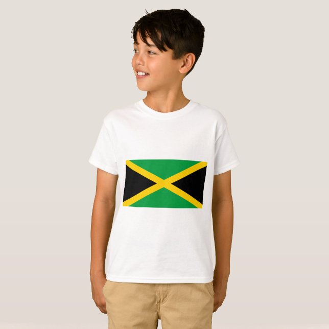 Camiseta Bandeira de Jamaica (Frente Completa)