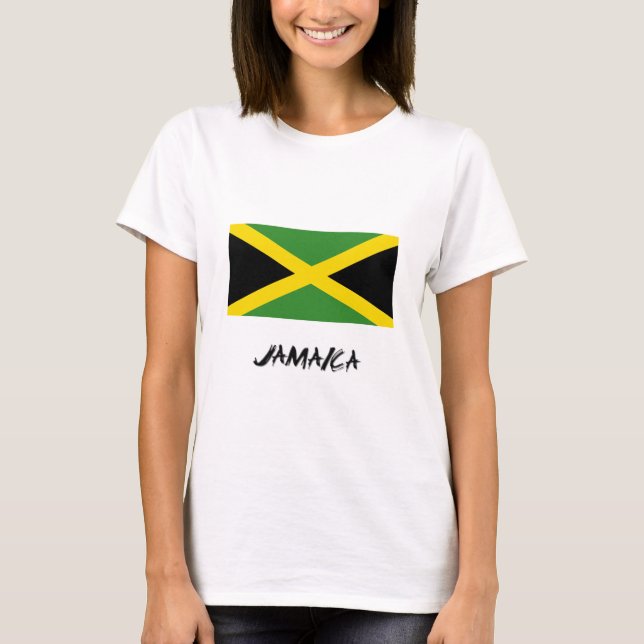 Camiseta Bandeira de Jamaica (Frente)
