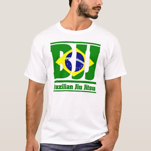 Camiseta Bandeira de Jiu Jitsu do brasileiro (Frente)