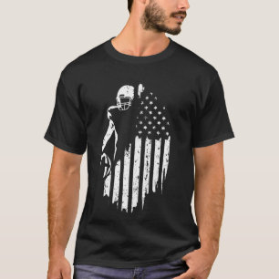 Camiseta Bandeira de Jogador de Futebol Americano