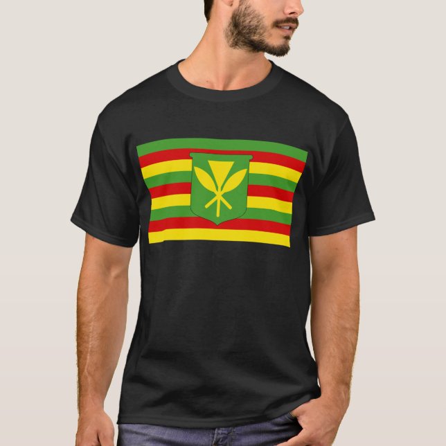 Camiseta Bandeira de Kanaka Maoli (Frente)