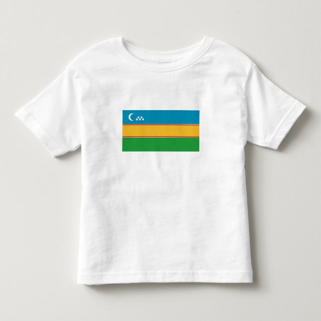 Camiseta Bandeira de Karakalpakstan (Frente)