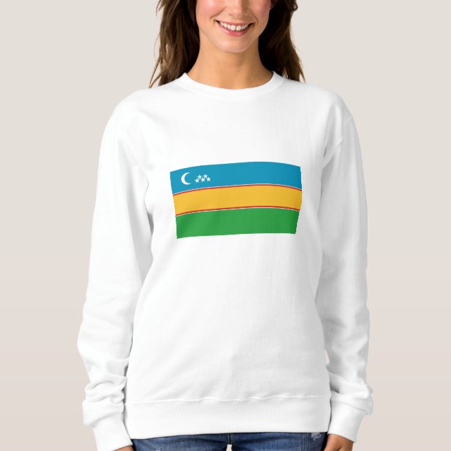 Camiseta Bandeira de Karakalpakstan (Frente)