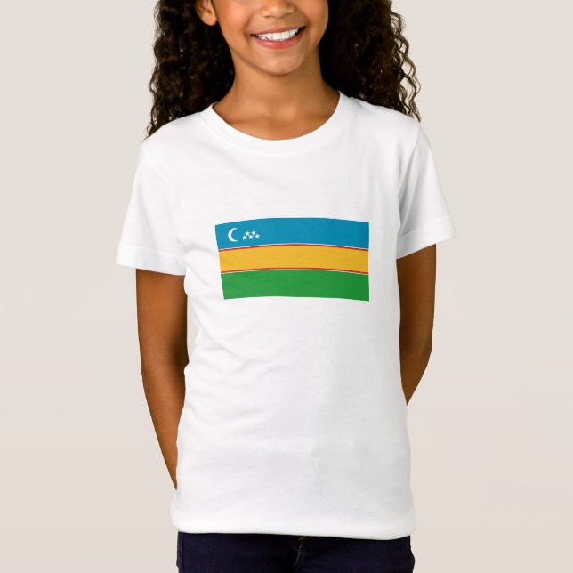 Camiseta Bandeira de Karakalpakstan (Frente)