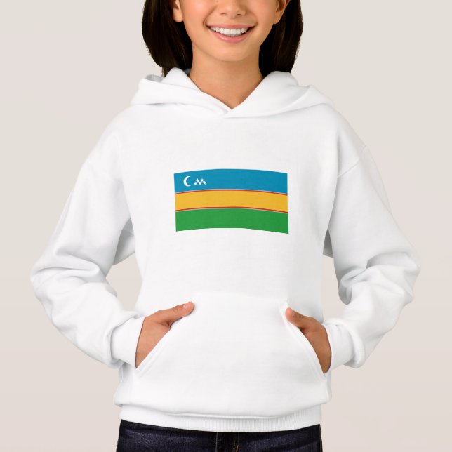 Camiseta Bandeira de Karakalpakstan (Frente)