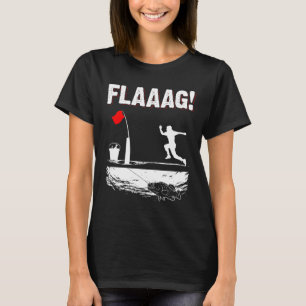 Camiseta Bandeira de Levantamento de Dica de Pesca no Gelo