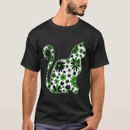 Camiseta Bandeira de LGBTQ+ do Gato de Neutrois do Flor
