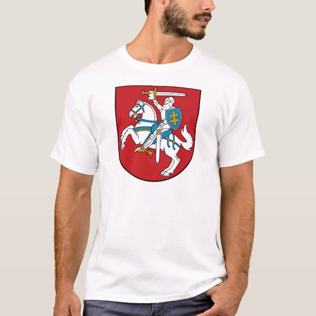 Camiseta Bandeira de Lithuania (Frente)