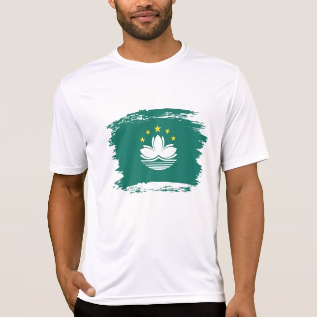 Camiseta bandeira de Macau (Frente)