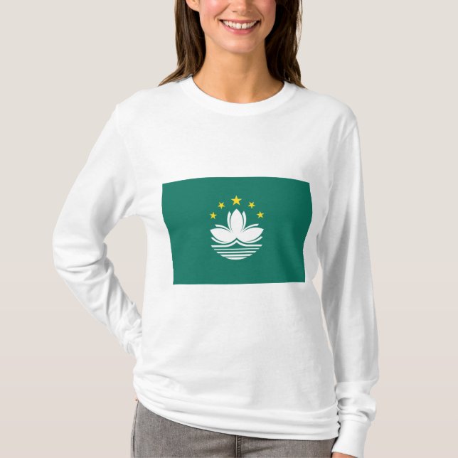 Camiseta Bandeira de Macau (região chinesa) (Frente)