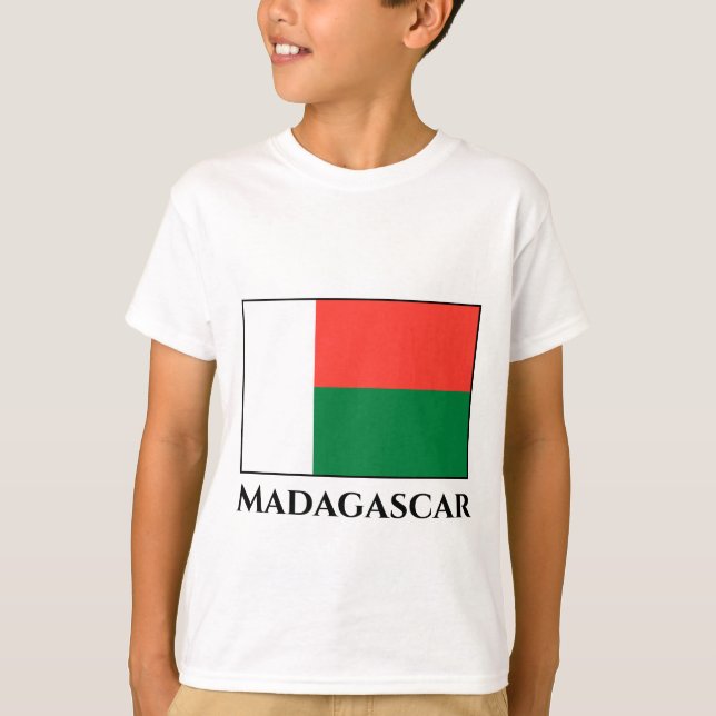 Camiseta Bandeira de Madagáscar (Frente)