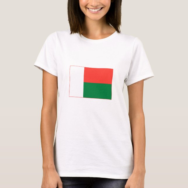 Camiseta Bandeira de Madagáscar (Frente)