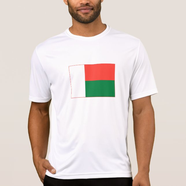 Camiseta Bandeira de Madagáscar (Frente)