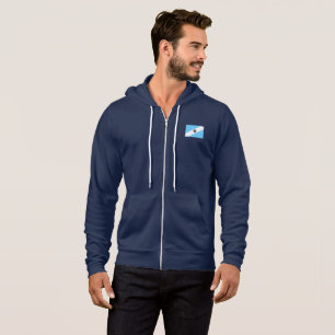 Camiseta Bandeira de Madison, Wisconsin Hoodie