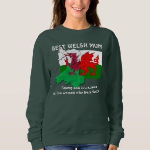Camiseta Bandeira de MÃE WELSH Personalizada do País de Gal