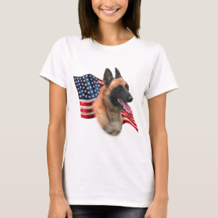 Camiseta Bandeira de Malinois do belga