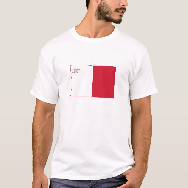 Camiseta Bandeira de Malta (Frente)