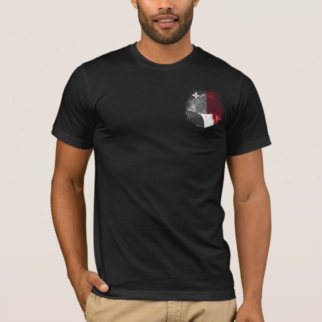 Camiseta bandeira de Malta (Frente)