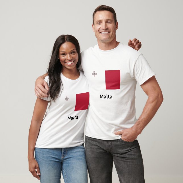 Camiseta Bandeira de Malta (Unissex)