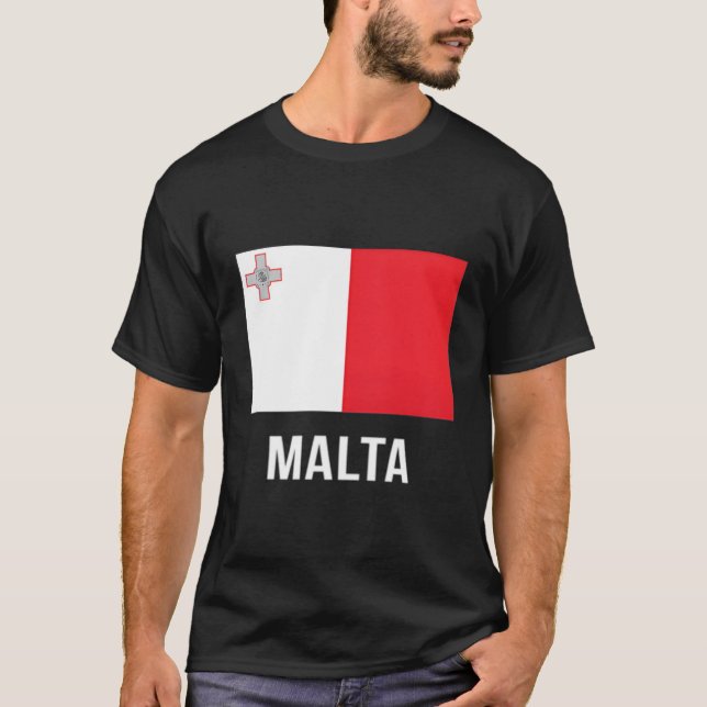 Camiseta Bandeira de Malta (Frente)