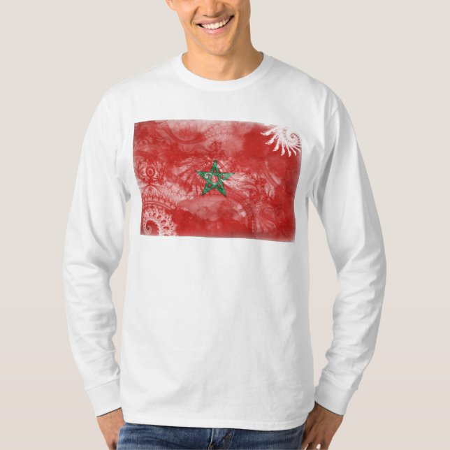 Camiseta Bandeira de Marrocos (Frente)