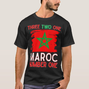 Camiseta Bandeira de Marrocos Adepto de Futebol Marroquino