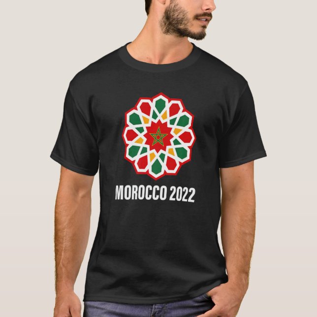 Camiseta Bandeira de Marrocos Futebol 2022 (Frente)