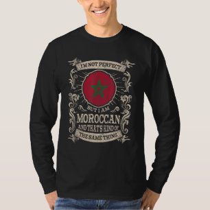 Camiseta Bandeira de Marrocos Marroquinos Orgulhosos Homens