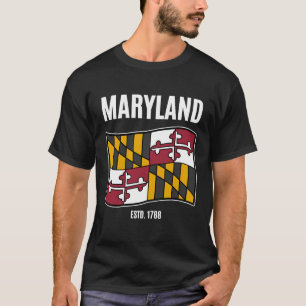 Camiseta bandeira de Maryland 1788