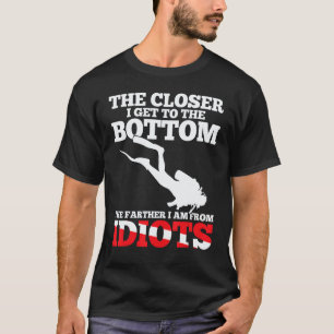 Camiseta Bandeira de mergulho engraçada Citação de mergulho