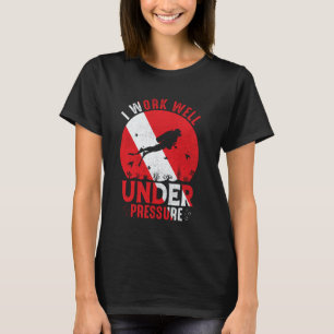 Camiseta Bandeira de mergulho engraçada e incrível, citação