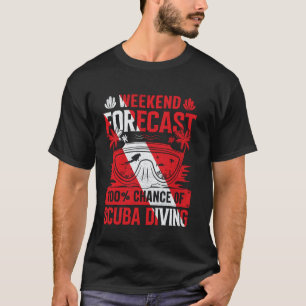 Camiseta Bandeira de mergulho engraçada e incrível distress