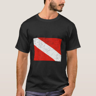 Camiseta Bandeira de Mergulho Scuba Diving