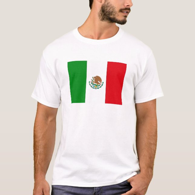 Camiseta Bandeira de México (Frente)
