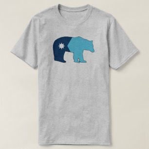 Camiseta Bandeira de Minnesota Urso