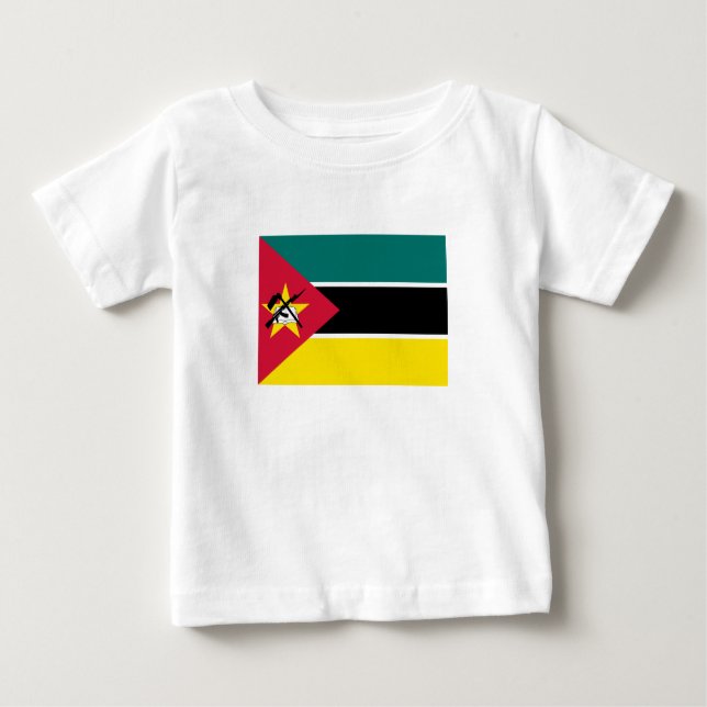 Camiseta Bandeira de Moçambique (Frente)