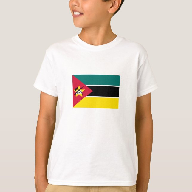 Camiseta Bandeira de Moçambique (Frente)