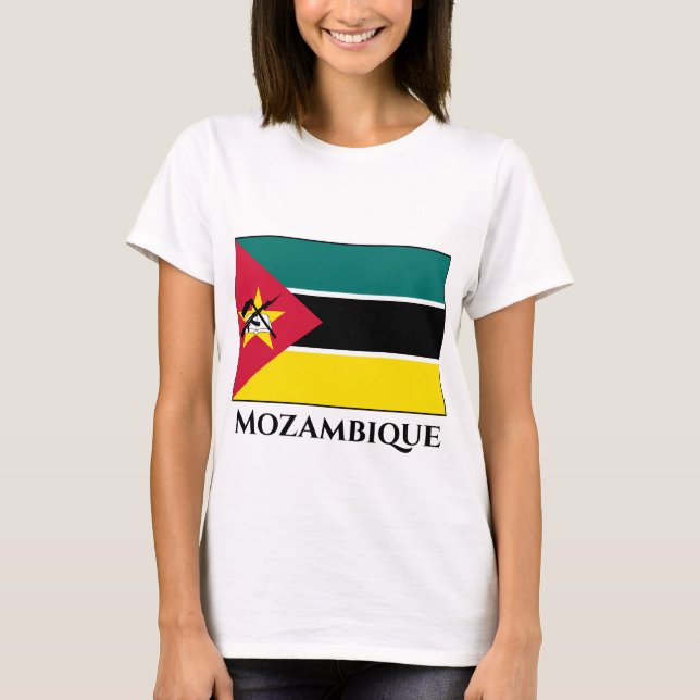 Camiseta Bandeira de Moçambique (Frente)