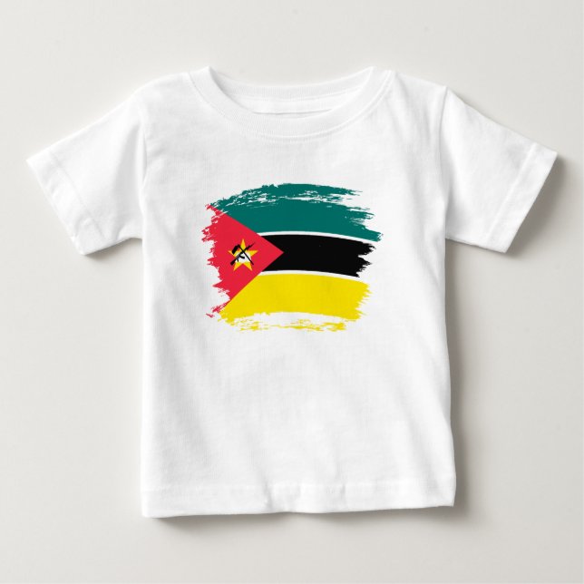Camiseta Bandeira de Moçambique (Frente)