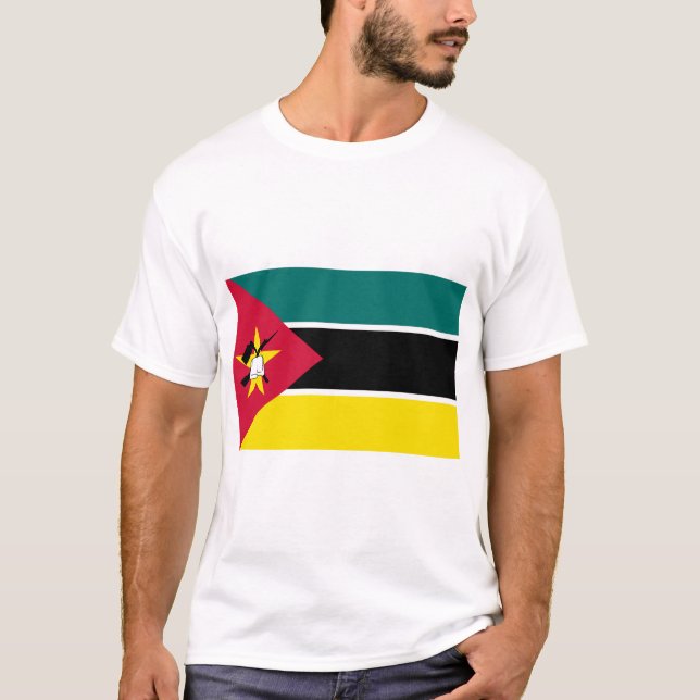Camiseta Bandeira de Moçambique (Frente)