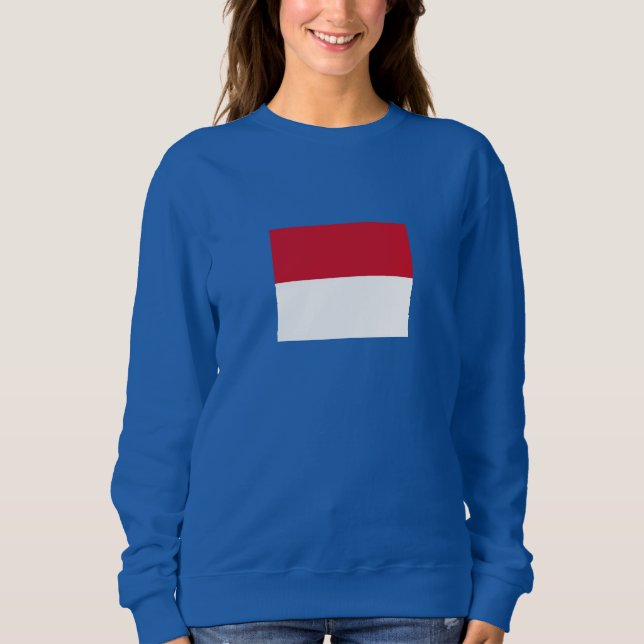 Camiseta Bandeira de Mônaco (Frente)